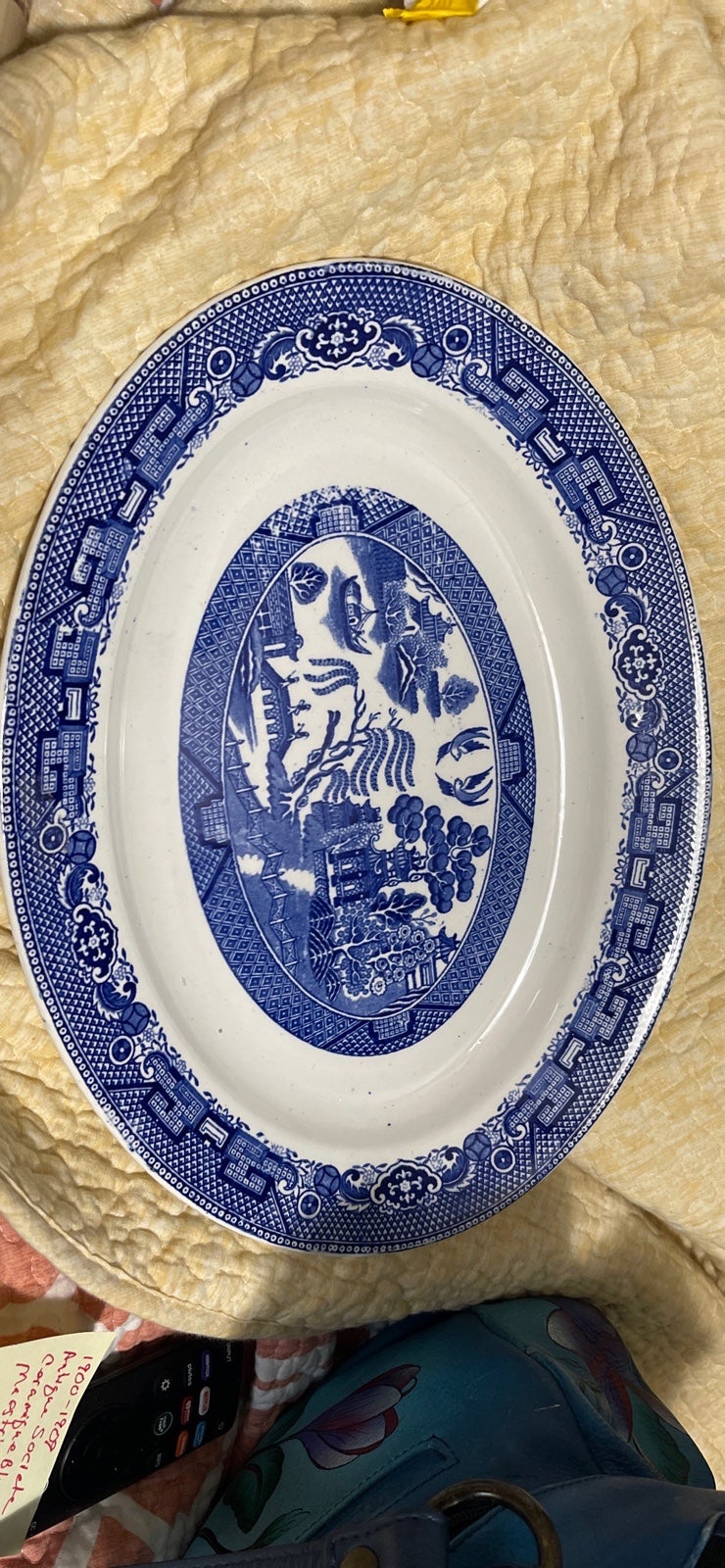 Blue Willow Serving Bowl Holland