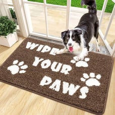 Indoor Doormat Entryway Door Mat, Non Slip Absorbent Mud Trapper Mats