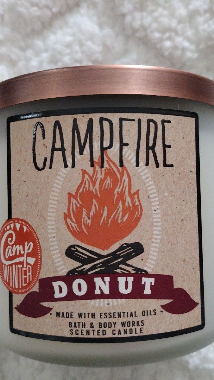 New bath & Body Works campfire donut candle