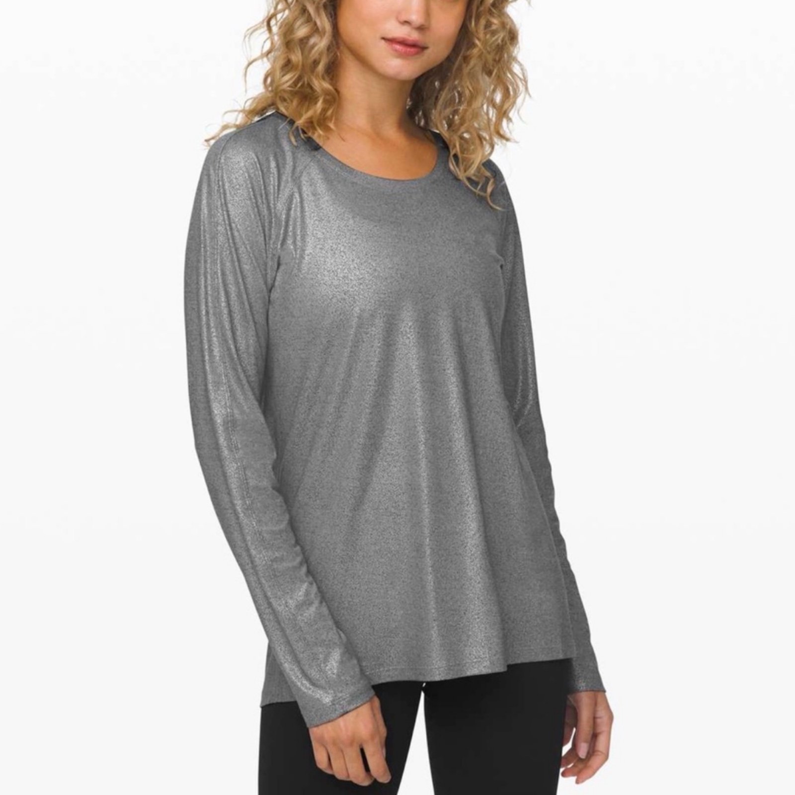Lululemon Emerald Long Sleeve Sz 8 *Foil