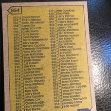 1987 Topps Baseball Card Set