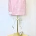 Pleated Pink Bow Lamp 23”