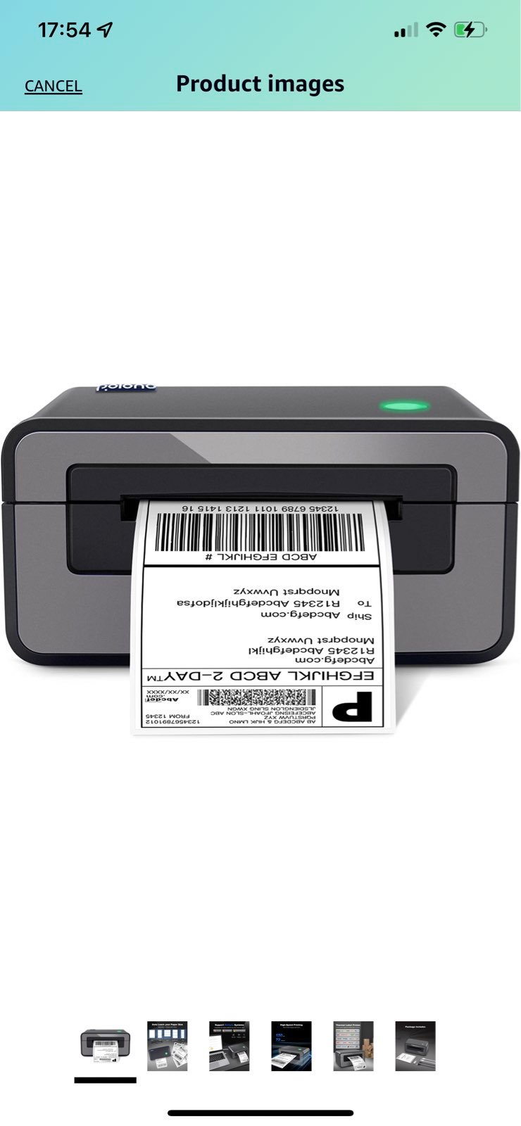 Thermal Label Printer, POLONO PL60 4x6 Label Printer for Shipping Packages, Ther