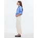 Madewell 90s Straight Crop Jean Tile White High Rise Raw Hem Women US 33 NWT