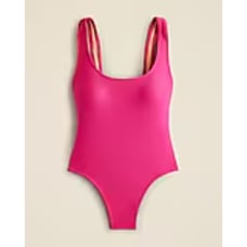 J.CREW NWT Swimsuit Women's sz18 Fuschia Pink Heritage One-Piece Scoop Back
