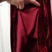 Umgee velvet burgandy off the shoulder embroidered flowers shawl collar Large