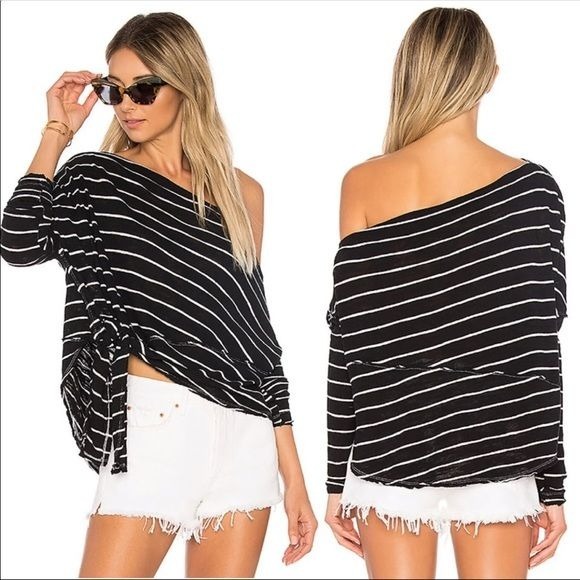 Free People Love Lane One Shoulder Tee XS