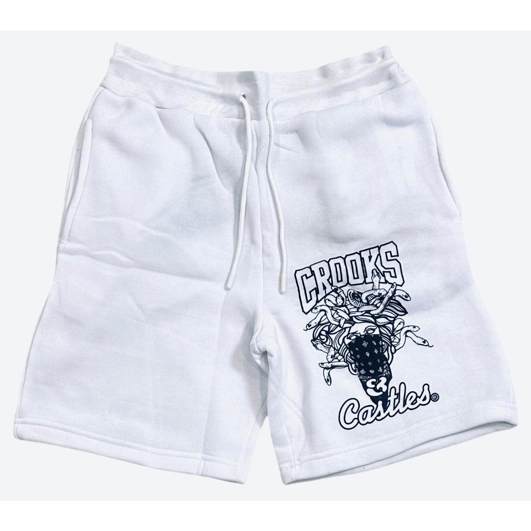 Crooks & Castles Men's Sweatshorts Bandito Medusa Fleece Shorts
