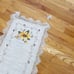 Handmade Beige Yellow Sunflower Crochet Knit Linen Blend Tablerunner 69”