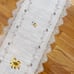 Handmade Beige Yellow Sunflower Crochet Knit Linen Blend Tablerunner 69”