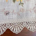 Handmade Beige Yellow Sunflower Crochet Knit Linen Blend Tablerunner 69”
