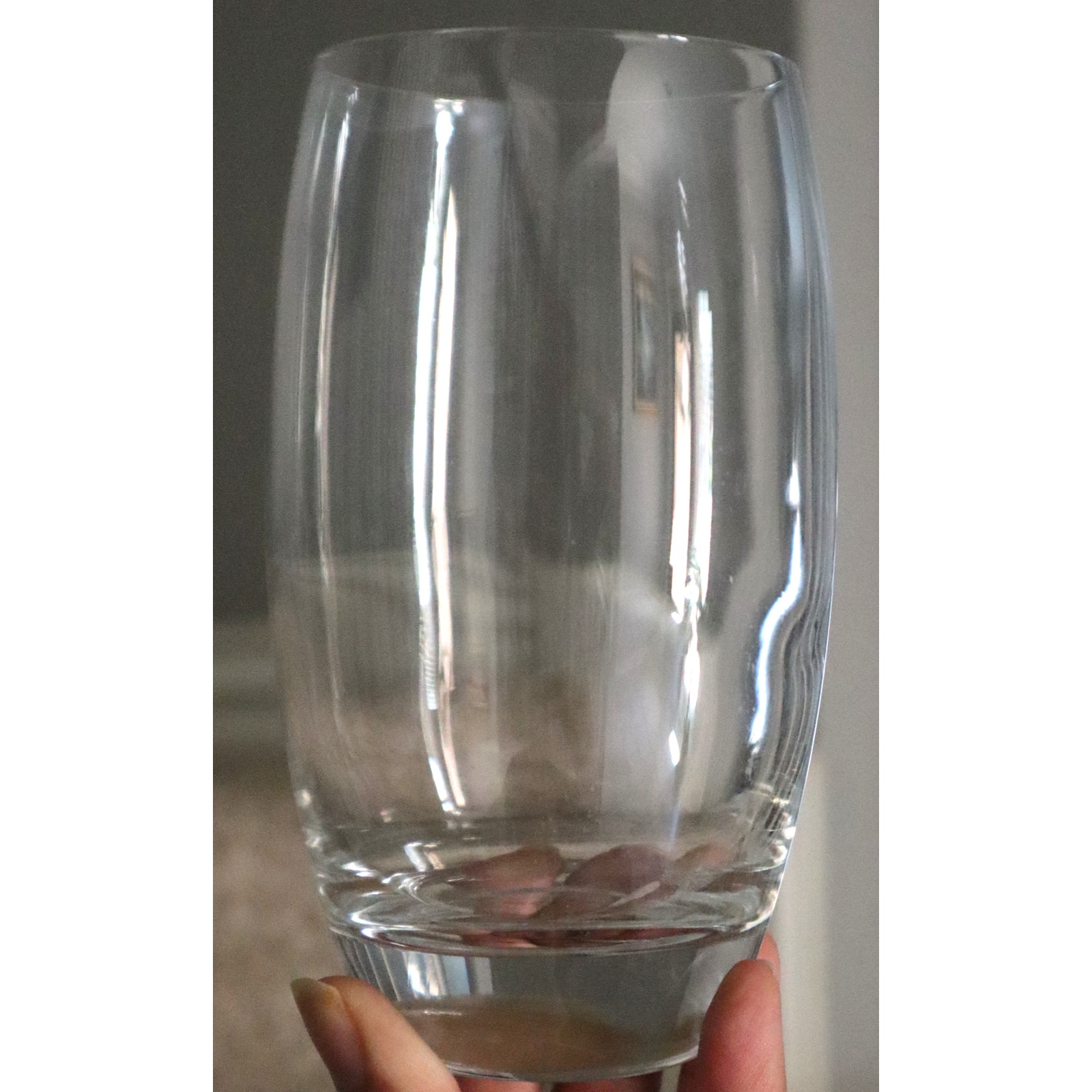 SET of 4 Luigi Bormioli Crescendo 20 Oz Tumblers Crystal Glasses Made in ITALY