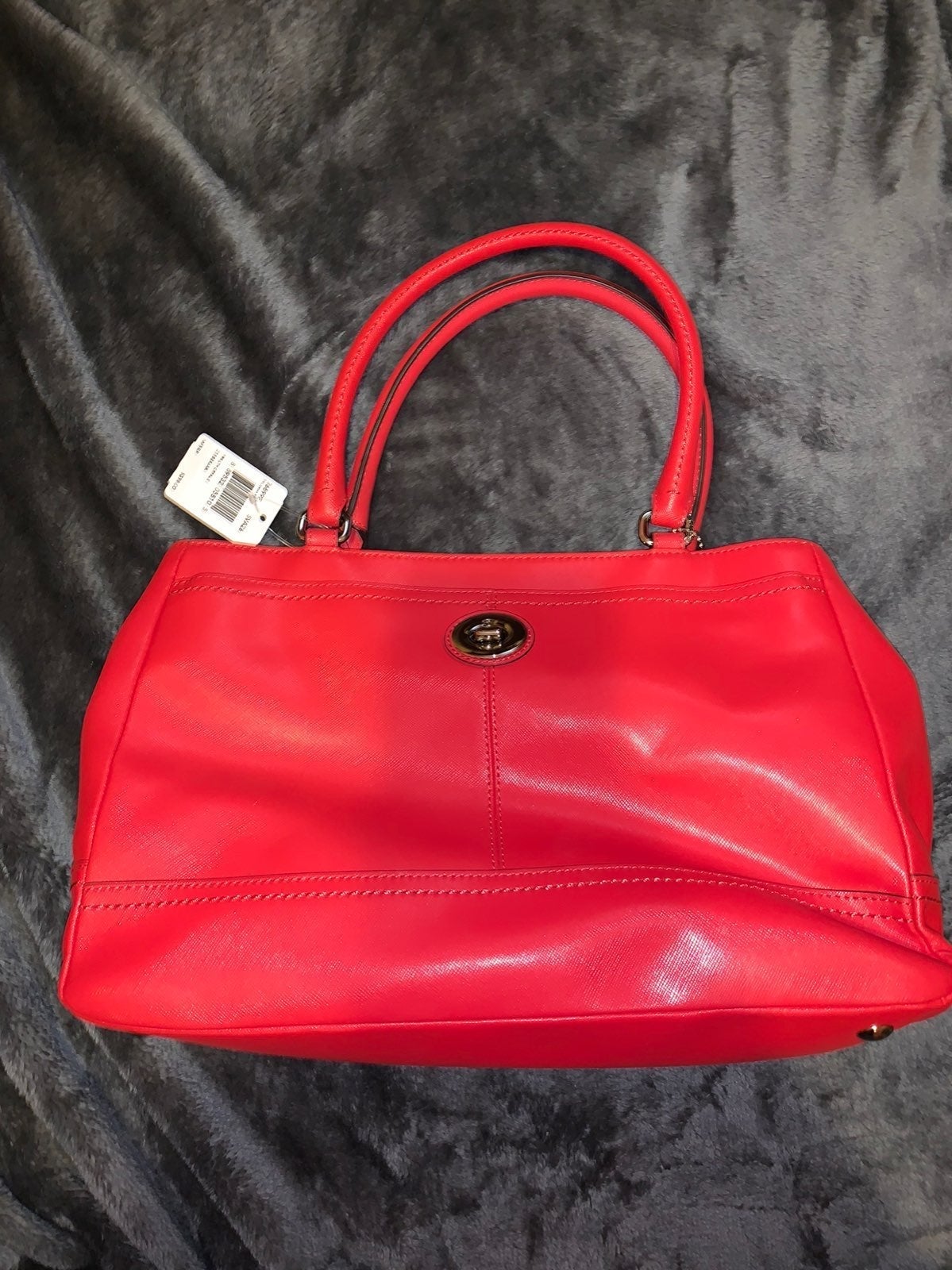 NWT Coach Leather Carryall Satchel - Red