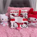 hello kitty red/white valentines blanket