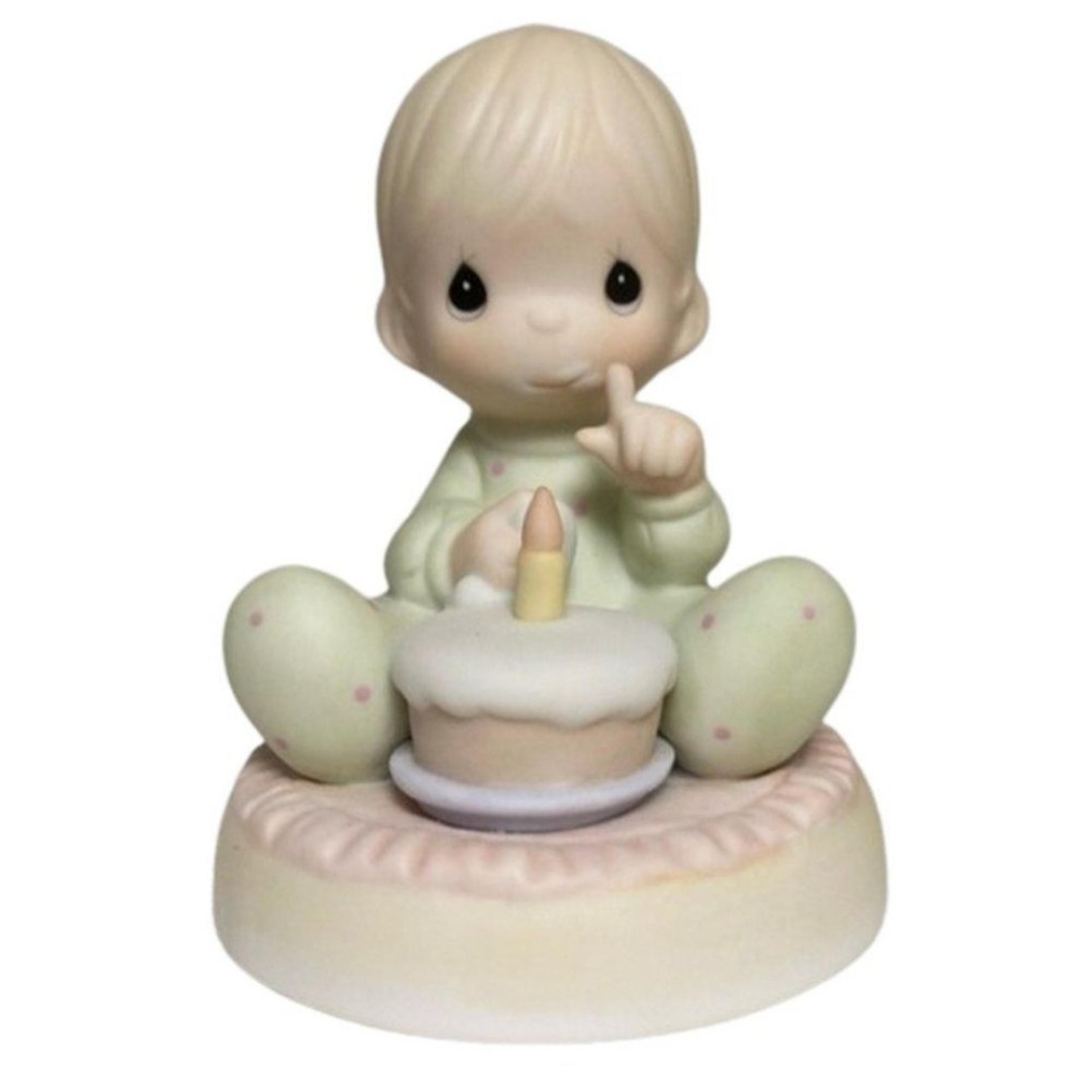 Vintage PRECIOUS MOMENTS Baby's First Birthday Series Collectible porcelain