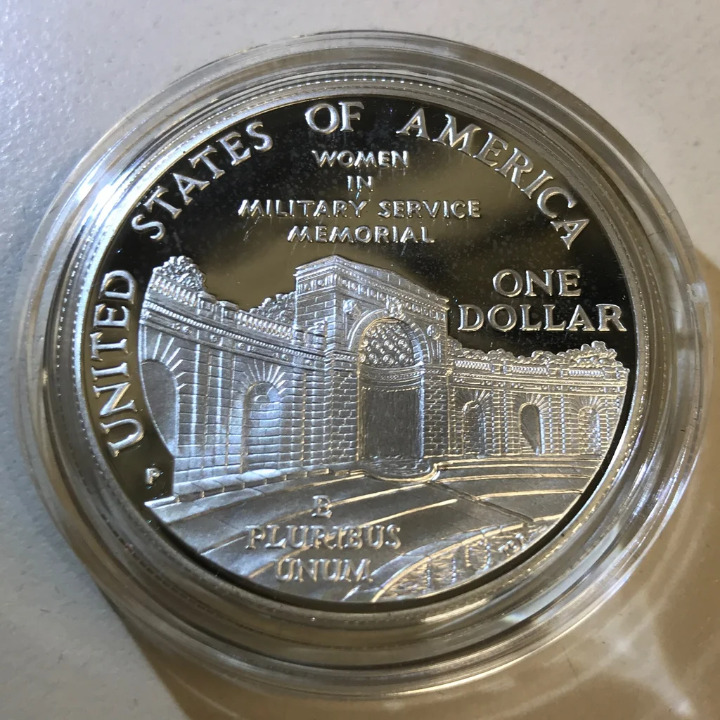 1994 Proof Silver Dollar Veterans Coin