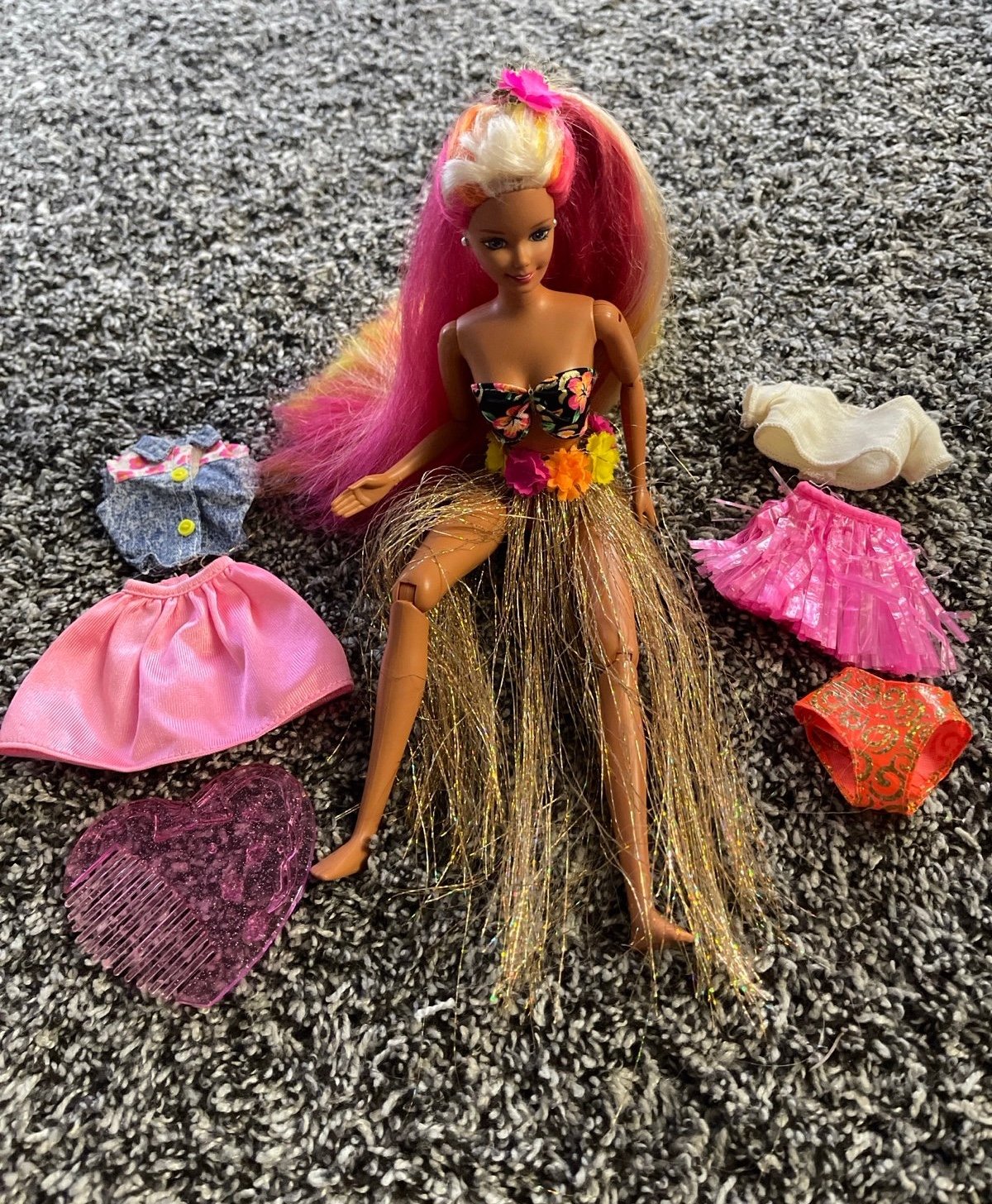 1996 Hula Hair Barbie Bundle