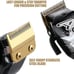 Professional CordlessRechargeableHair Clippers Set with 6 Guide Combs