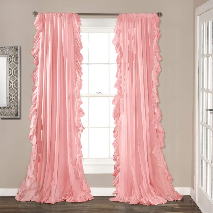 Rachel Ashwell Shabby Chic Pink 100% Silk Dupioni Lined Window Curtains 80 X 51 Rachel Ashwell Shabby Chic Pink 100% Silk Dupioni Lined Window Curtains 80 X 51