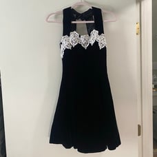 Gunne Sax Elegant Black Velvet Dress
