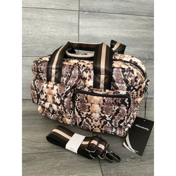 Think Royln Nylon Satchel with Front Cargo Pockets - Soho bag