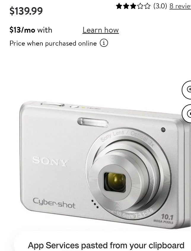 2 Sony cyber-shot camera