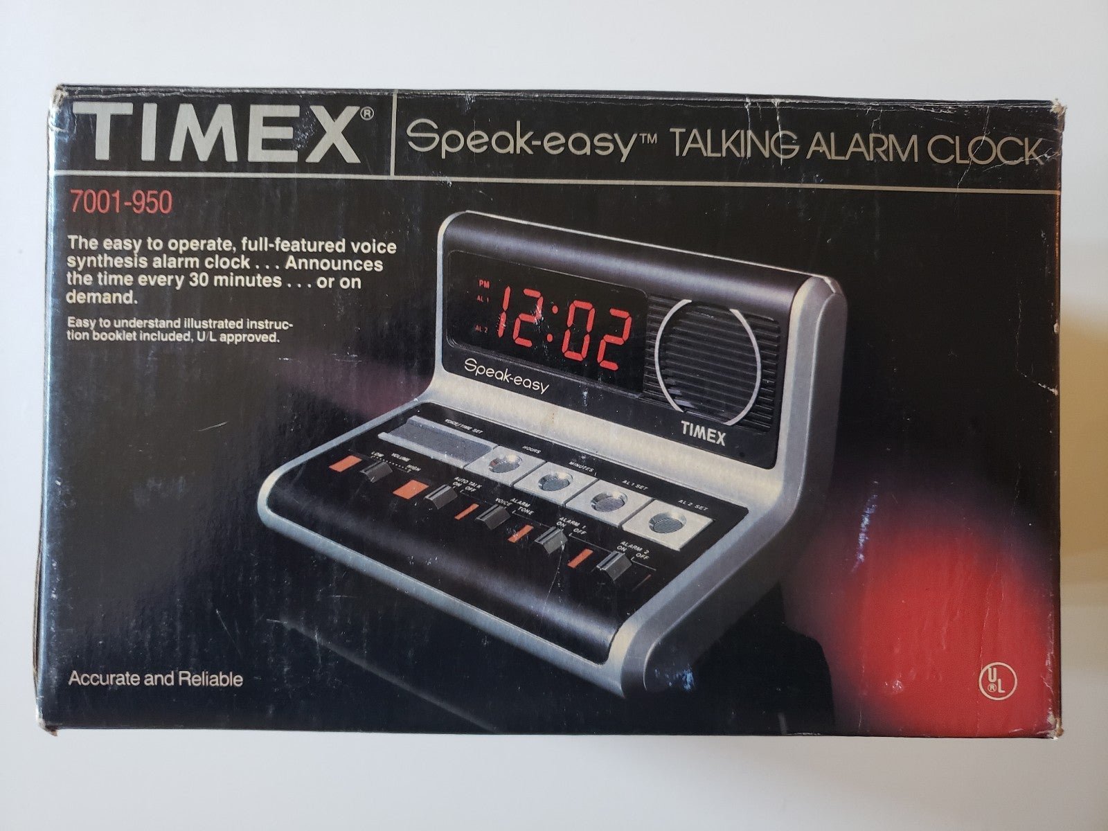 Vintage Timex Speak-easy Talking Alarm Clock