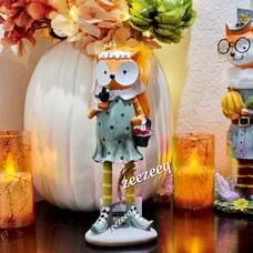 Martha Stewart Style Fall Thanksgiving Fox Figure Figurine Tabletop Decor 12