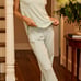 Lake Pajamas Pima Short-Long Set in Parisian Green