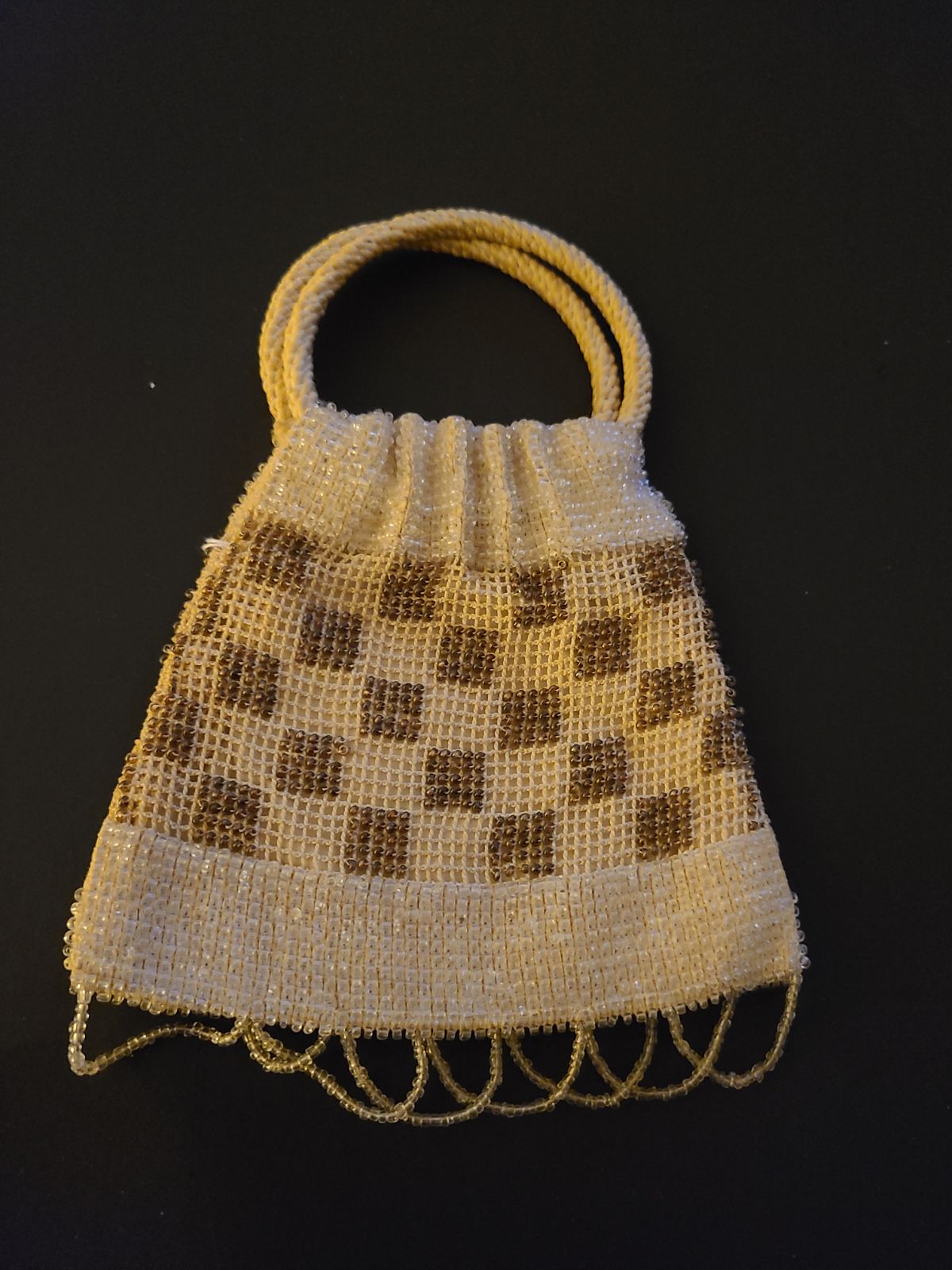 Beaded chain purse
