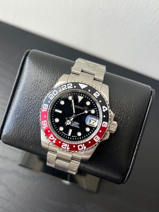 Seiko Mod Coke Nh35 Automatic Movement Stainless Steel