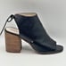 Kenneth Cole NY Katarina Black Leather Open Toe Heeled Bootie Sandal Women’s 9