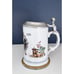 Vtg House Of Goebel Bavaria West Germany Lidded Beer Stein Crest Mug Pewter