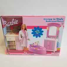 Barbie Living In Style Bathroom Playset