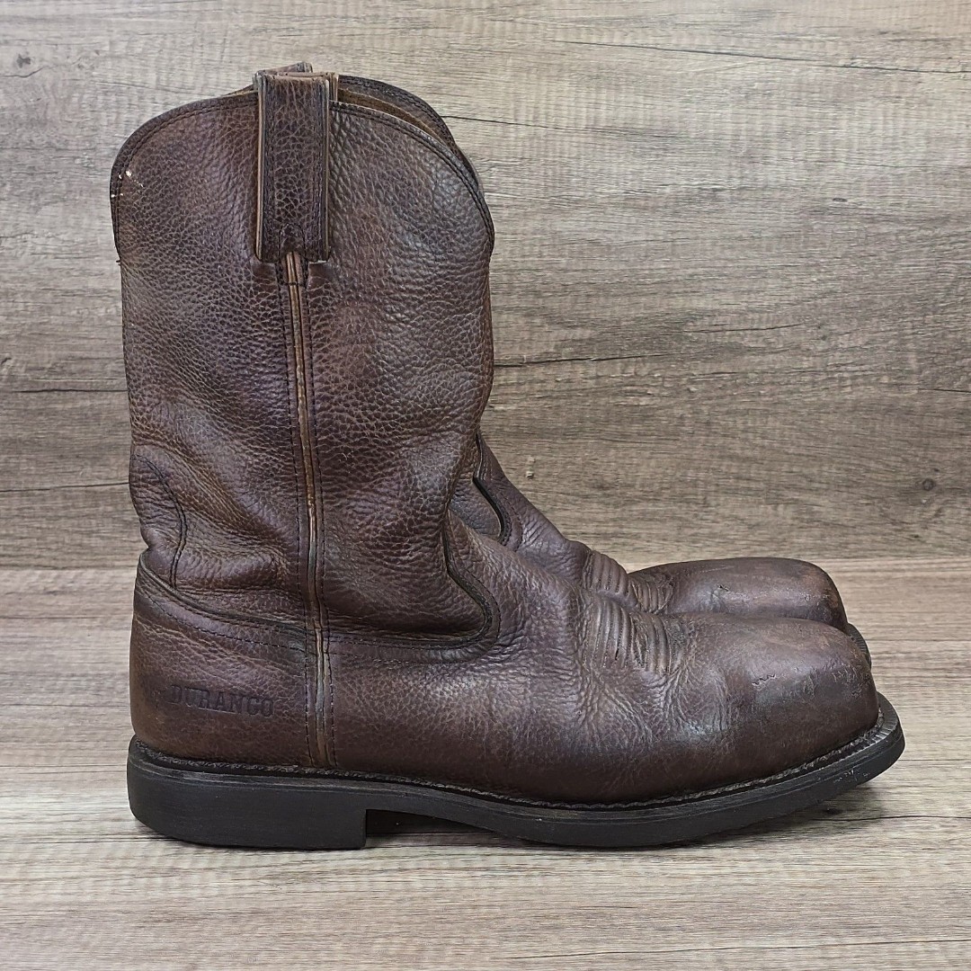 Durango Wellington Farm Ranch Men's Sz 11.5 Brown Composite Toe Work Boots DB005