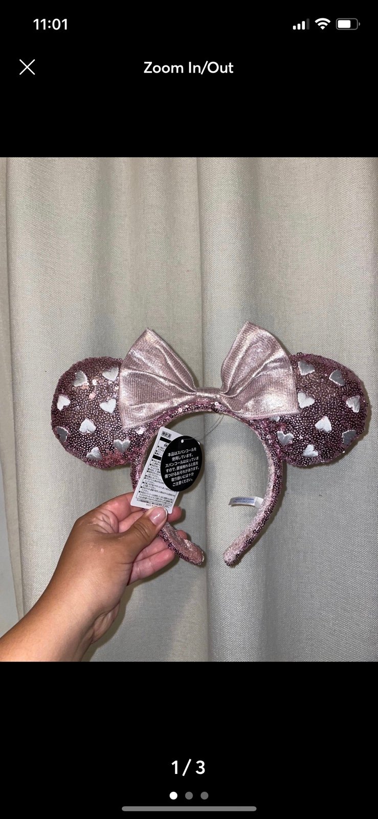 tokyo disneyland valentine’s day ears