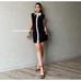CHANEL VIBES!!! ZARA BLOGGER FAVE!!! Contrasting Mini Dress (L)