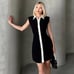 CHANEL VIBES!!! ZARA BLOGGER FAVE!!! Contrasting Mini Dress (L)