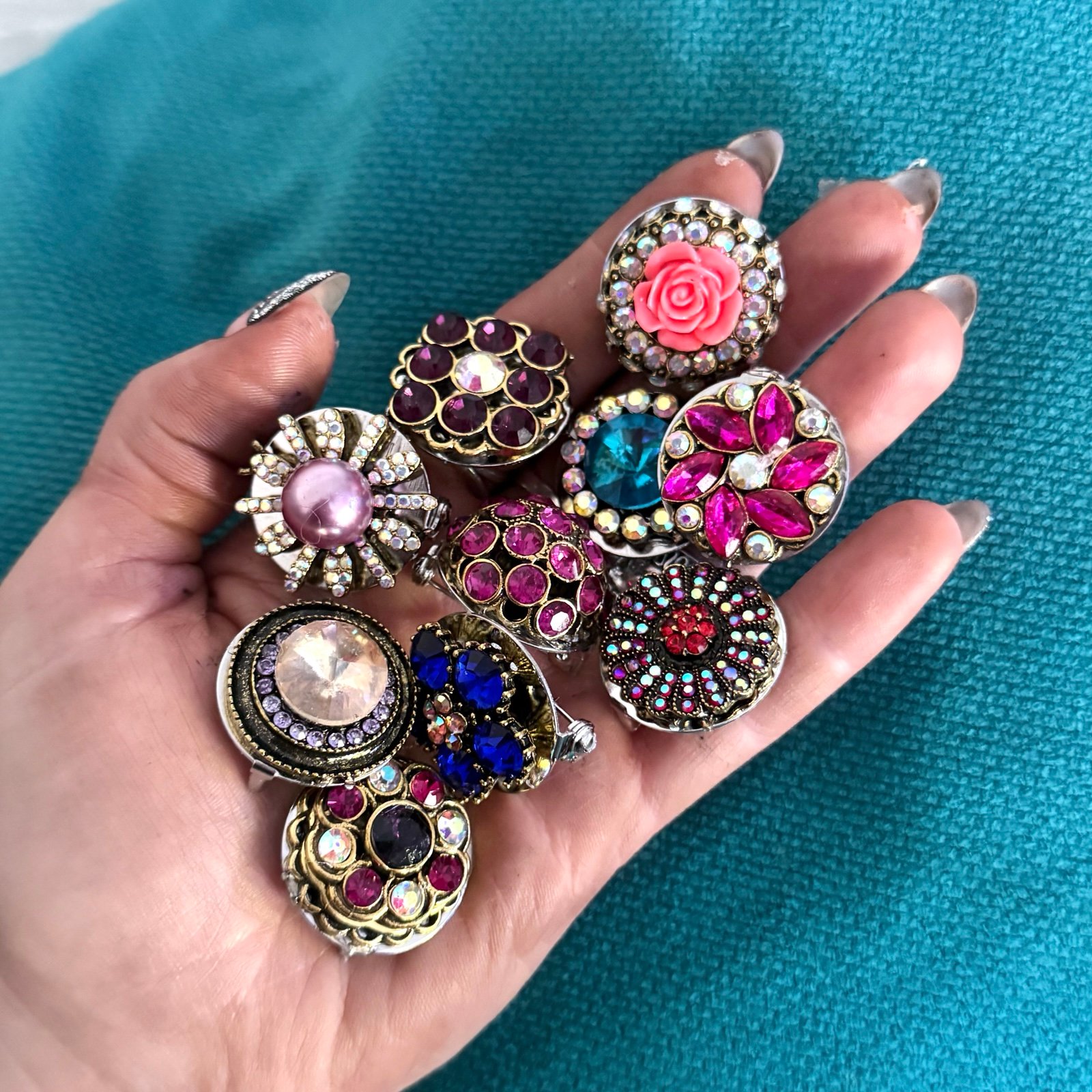 Crystal Rhinestone Brooches