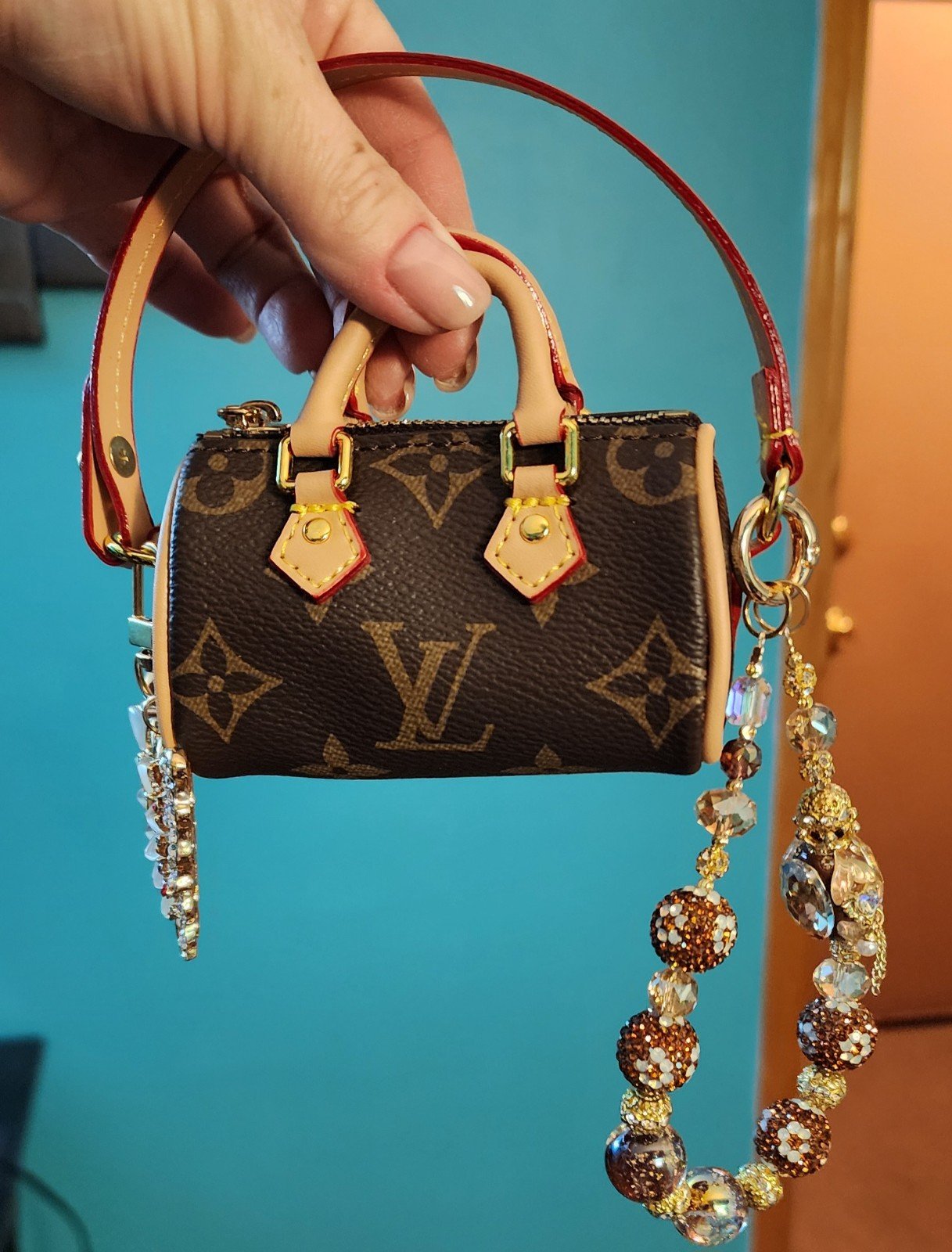 Mini Monogram Bag Charm