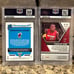 Kendrick Nunn RC 2019 Panini Optic Red Prizm /99 & Mosaic Reactive Blue PSA 10