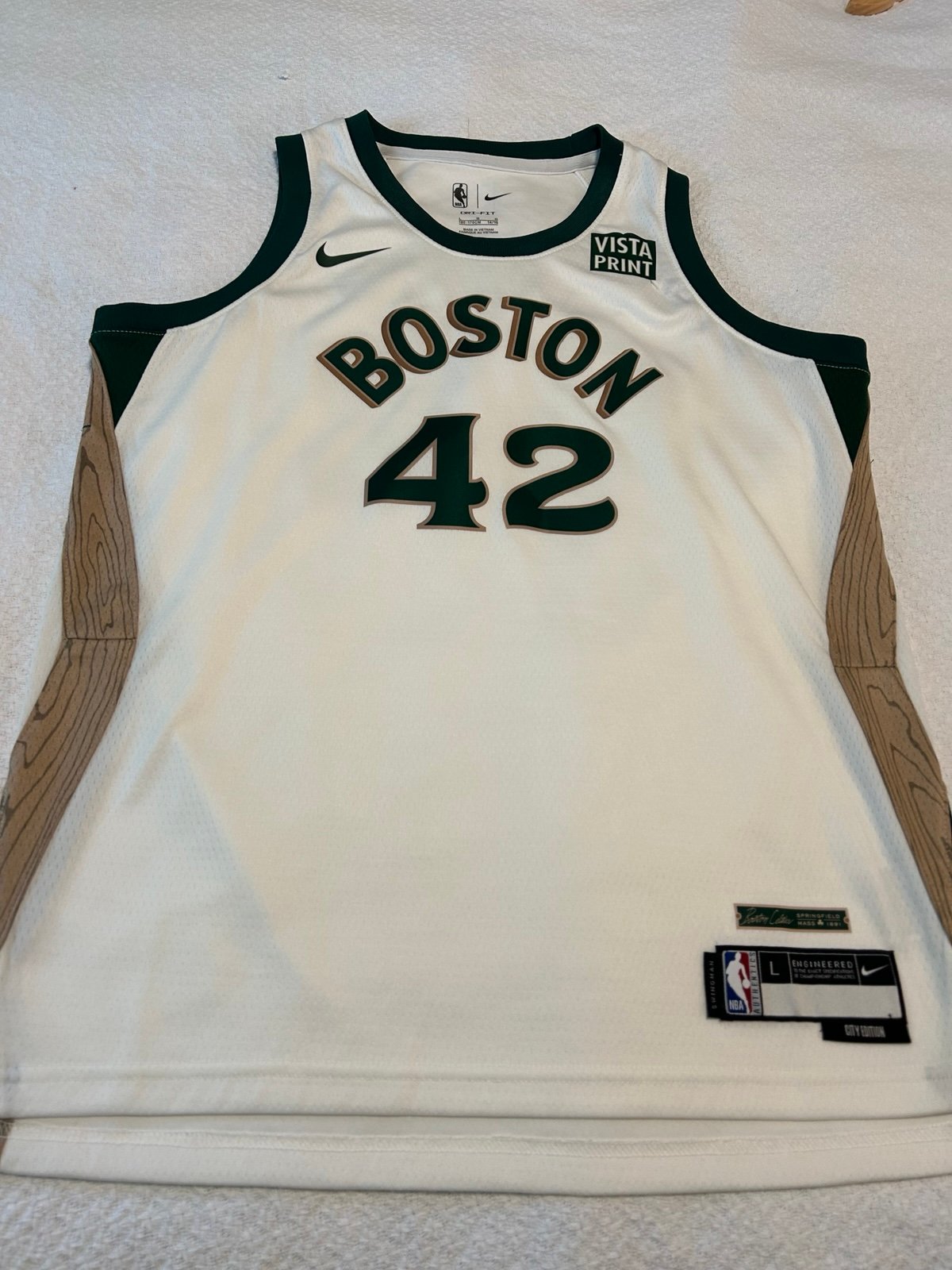 Boston Celtics Al horford jersey youth large city edition Nike swingman