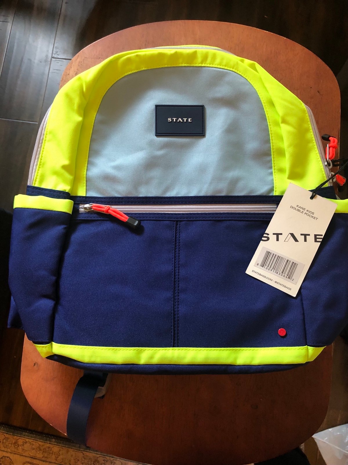 Kane kids double pocket STATE backpack NWT