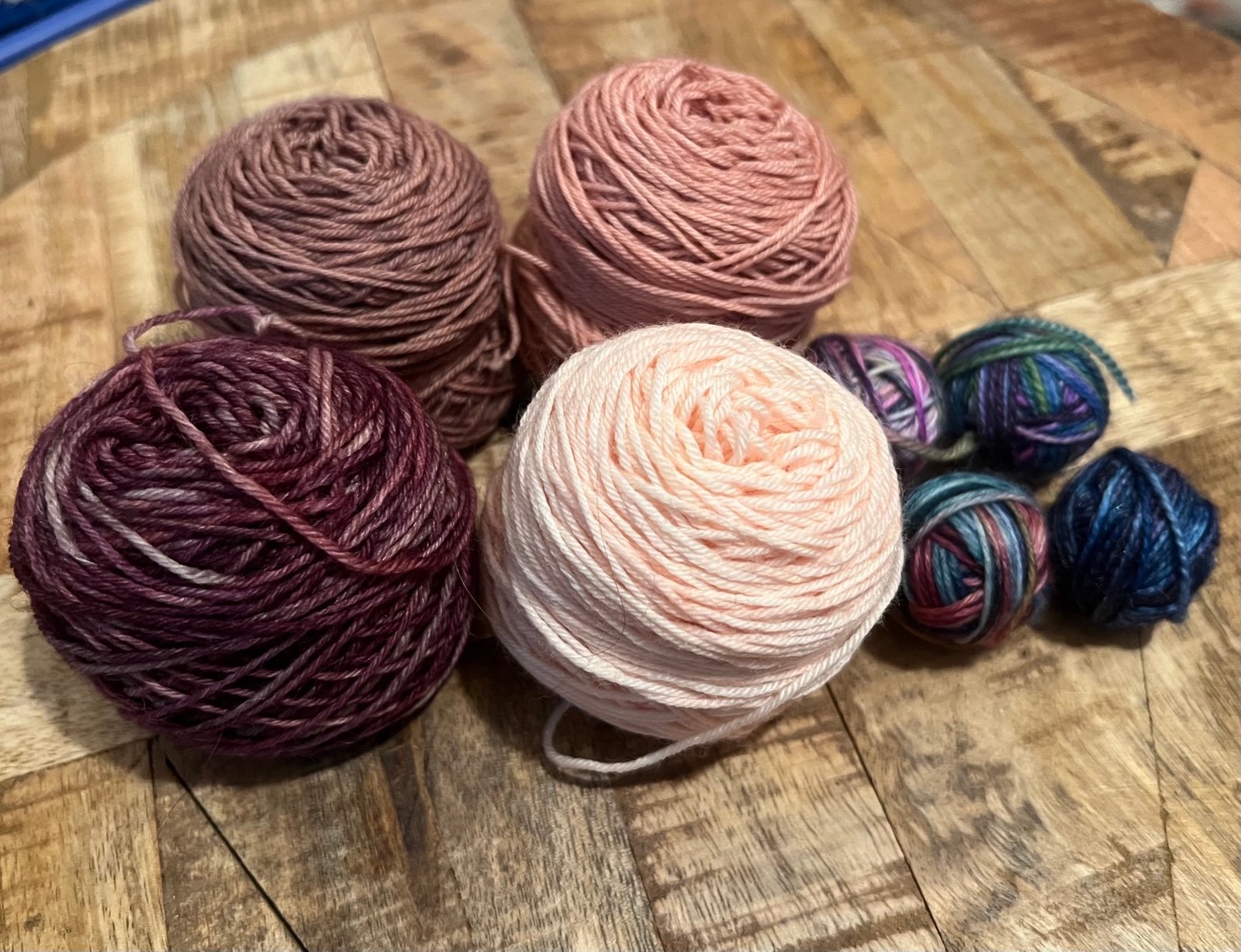 Mini Skein Sock Yarn Bundle - Mauve and Earthy Tones