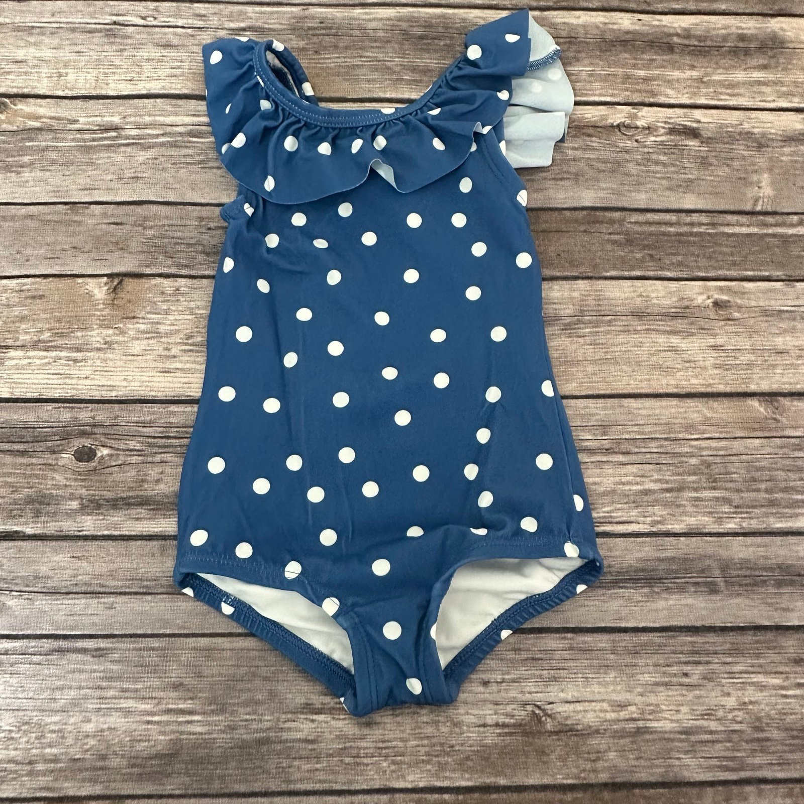 Hanna blue dotted swimsuit