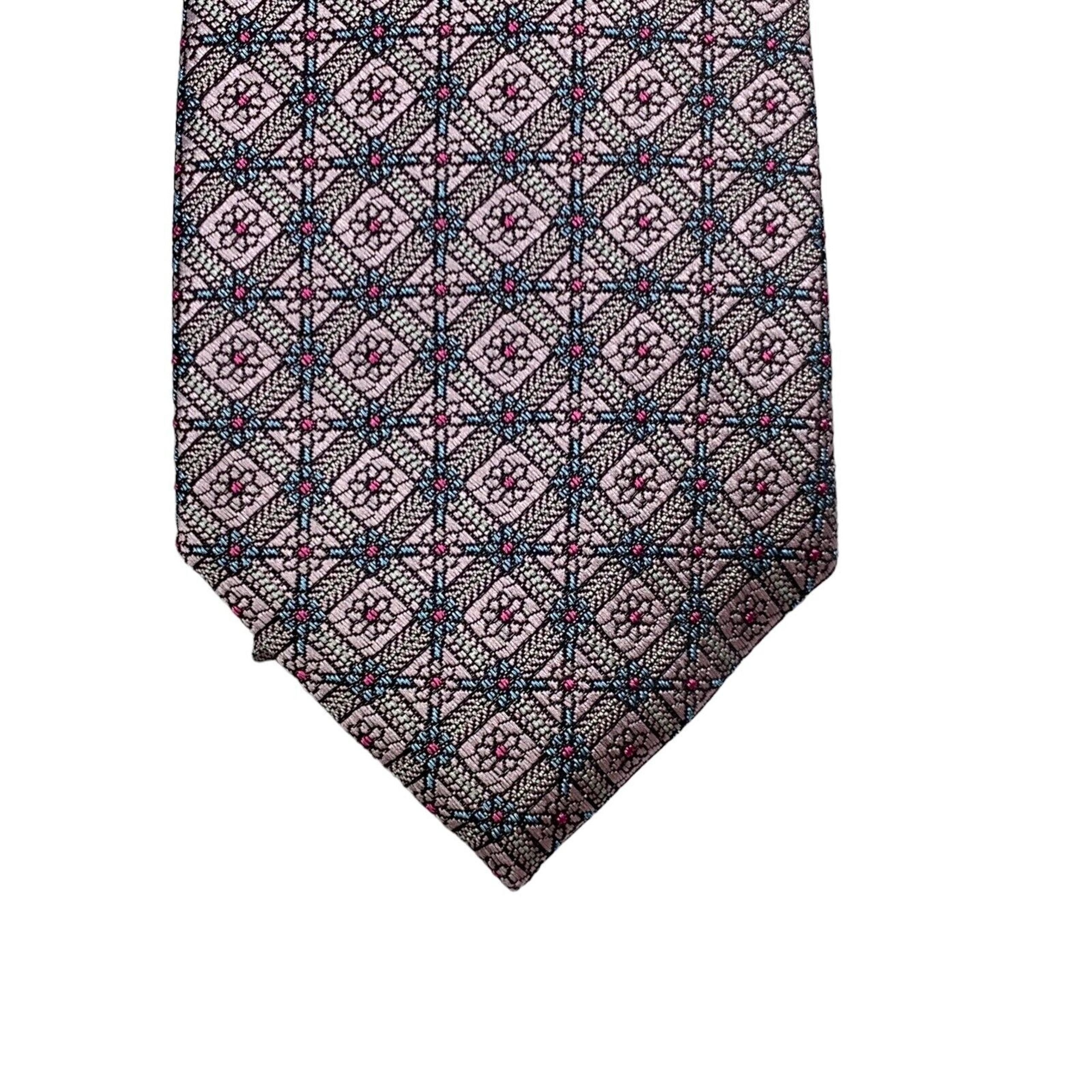 Bar III Mens Lenox Skinny Medallion Neat Neck Tie Pink 2.5"
