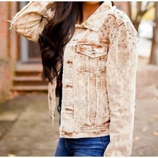 POL Corduroy Studded Jacket size M EUC