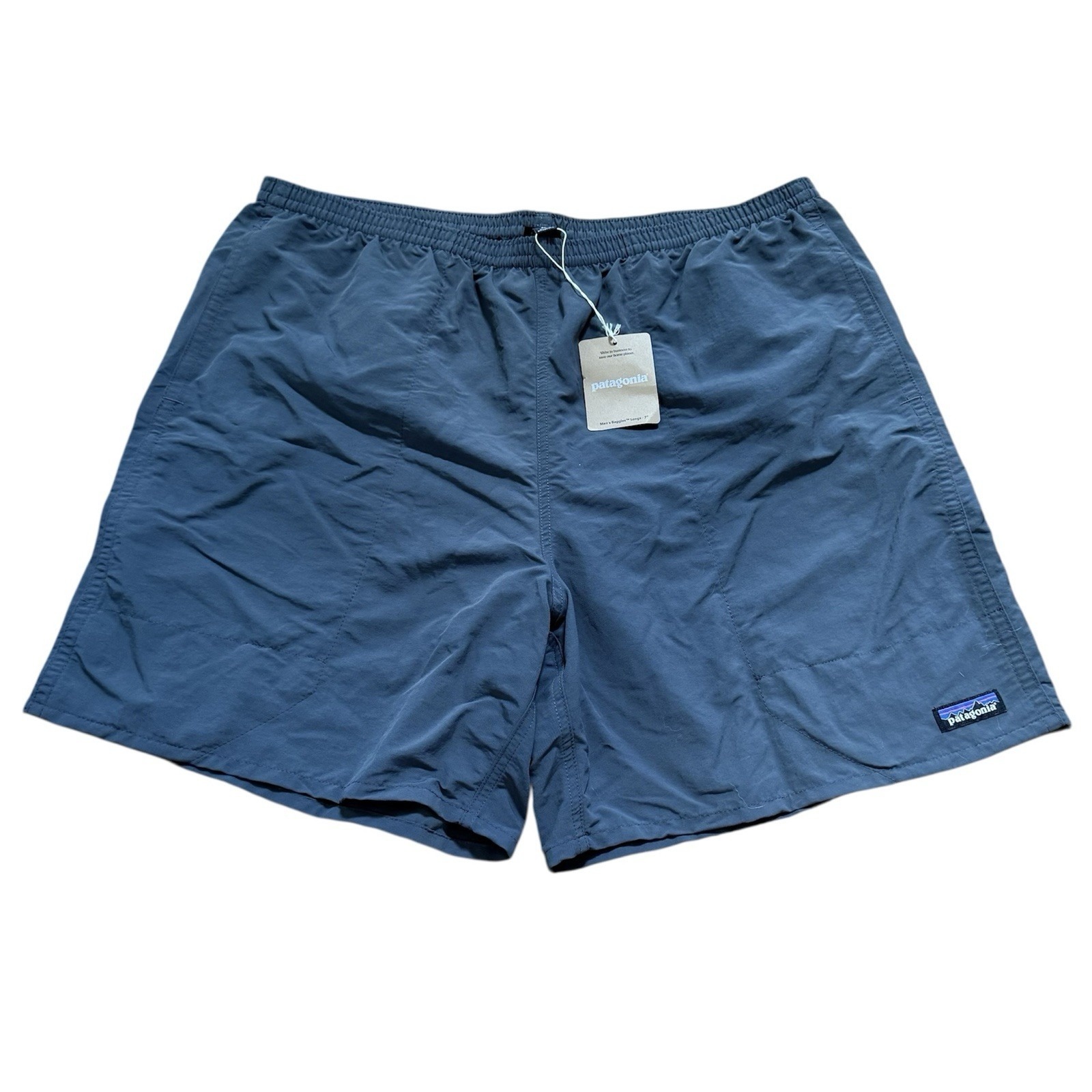 Patagonia Baggies Longs 7 Shorts Swim Trunk Mens Size XL Forge Grey NWT