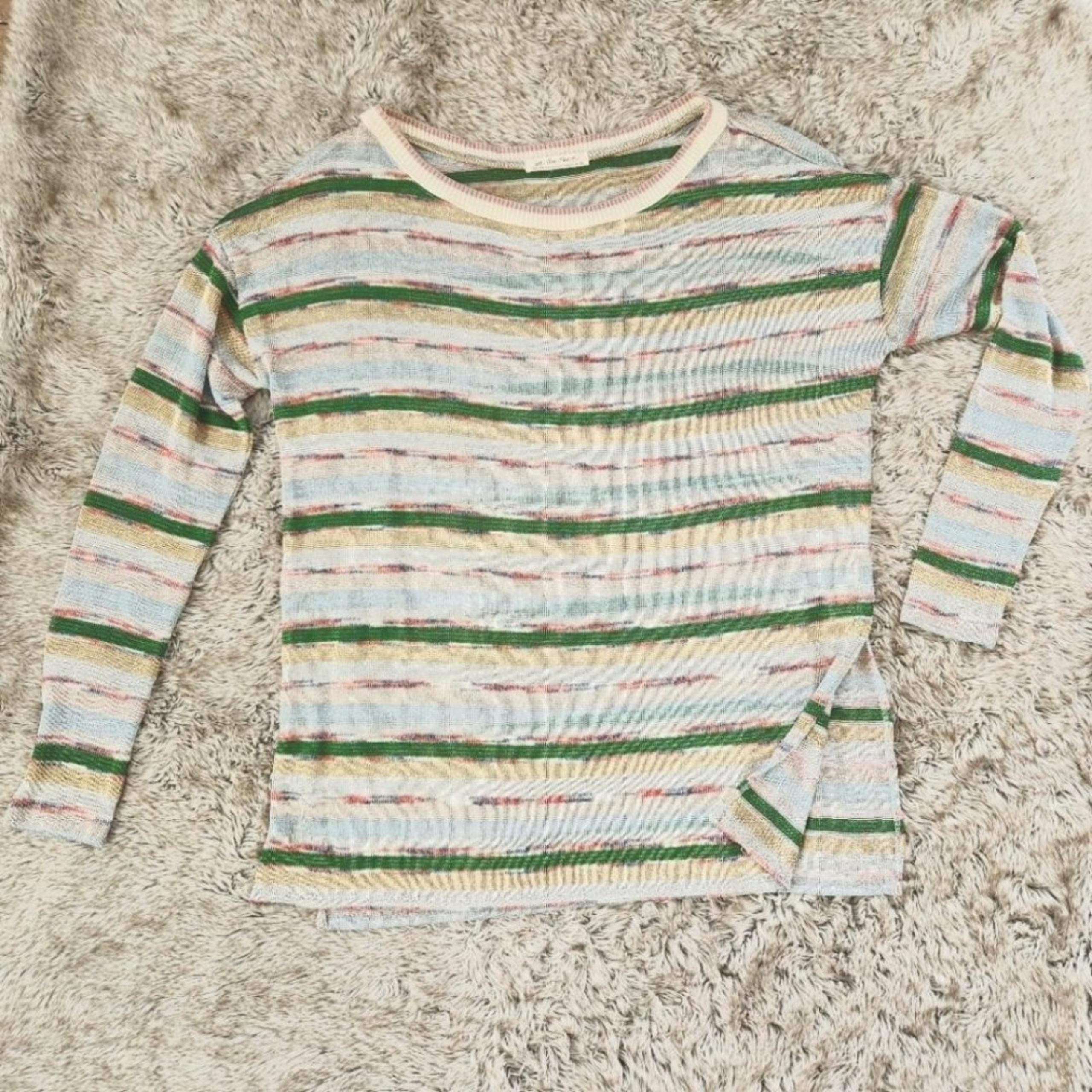 Free People We The Free Crewneck Striped Sweater In Assorted Colors Women's XL