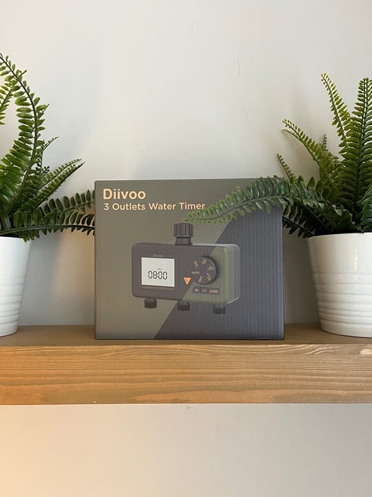 Sprinkler Timer 3 ZONE, DIIVOO Water hose timer 3 outlet for garden